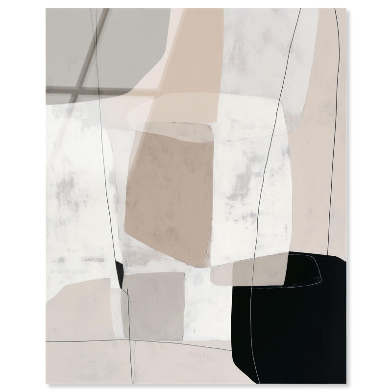 Décoration murale Neutral Forms I par Art Remedy, prête à être accrochée, H 20 po x l 16 po