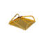 Porte-serviette à angle carré en acier inoxydable doré, l 5 po