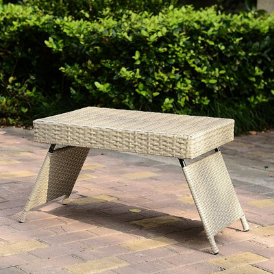 Table pliante portative grise, résistante aux intempéries, légère pour le rangement et le patio, facile d'entretien, sans assemblage, profondeur de produit de 23,5 po, largeur de 16 po, hauteur, facile à nettoyer, assemblage requis,