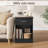 Ignacio 23.6" H Wood Nightstand with Drawer-532740222-479600830