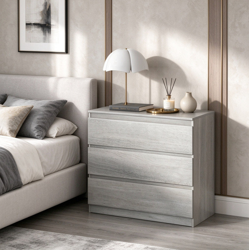 79.97 cm W Chest of 3 Drawers