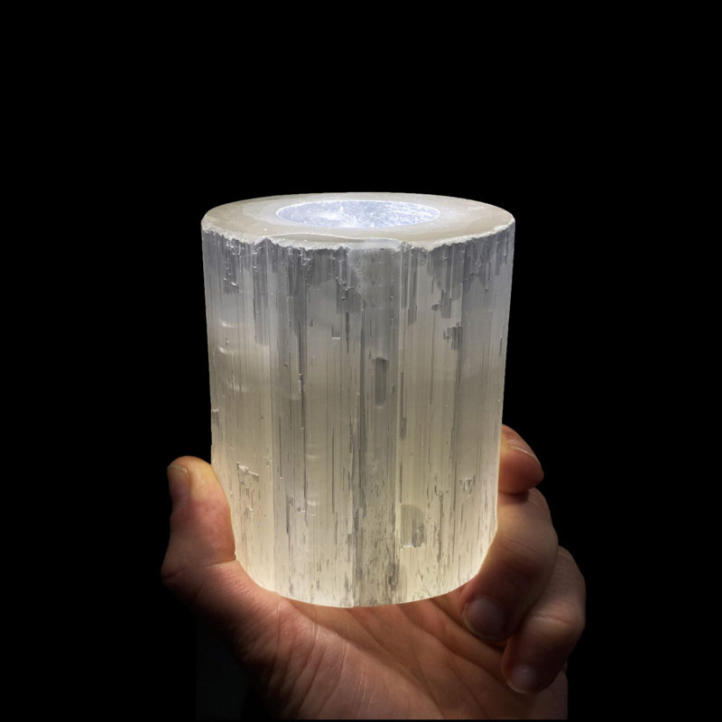 Porte-bougie Selenite