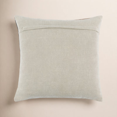 Tawny Patchwork Cotton Blend Throw Pillow