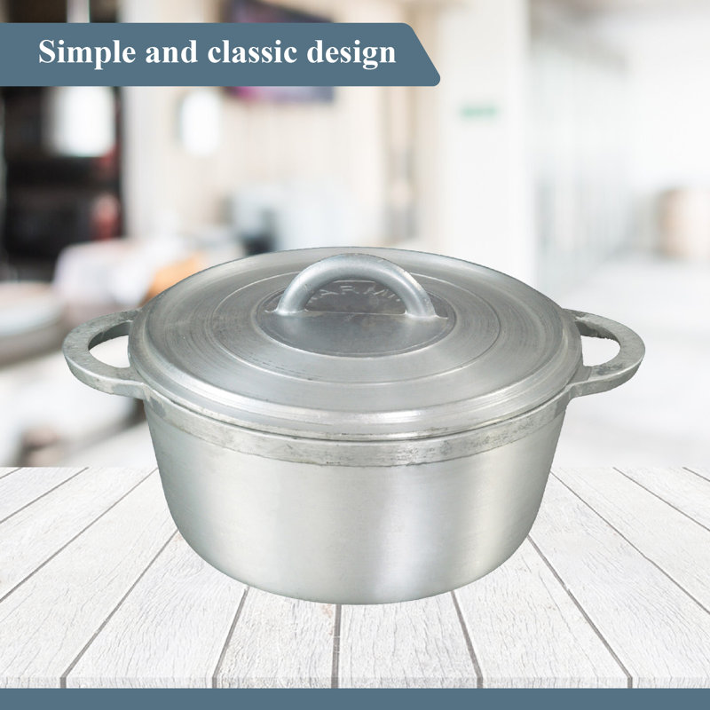 Buckingham Dutch Pot Aluminium Casserole with Lid, 7 litres