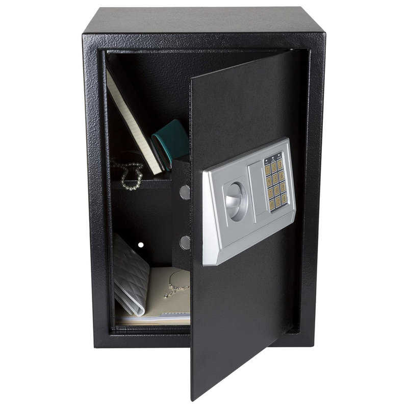 Stalwart Digital Safe - Electronic Steel Safe with Keypad and Manual Override Keys - Protect Money, Jewelry, Passports - For Home, Business