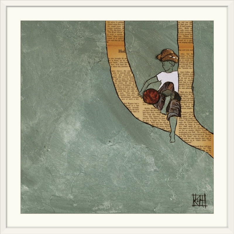 Mollyemma Print, 38" H x 38" W x 1" D, White Framed
