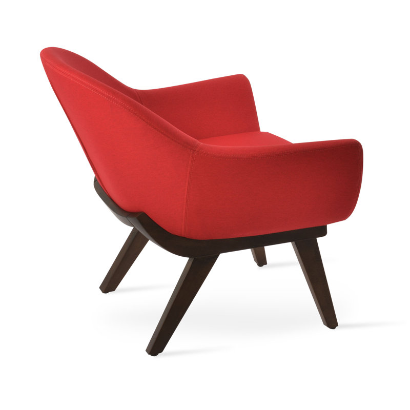 Bois Madison Lounge en rouge