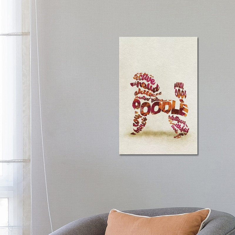Poodle by Ayse Deniz Akerman - Wrapped Canvas Print, 66.04 cm H x 45.72 cm W x 3.175 cm D