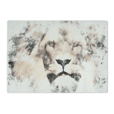 Tempered Glass Lion Chopping Board