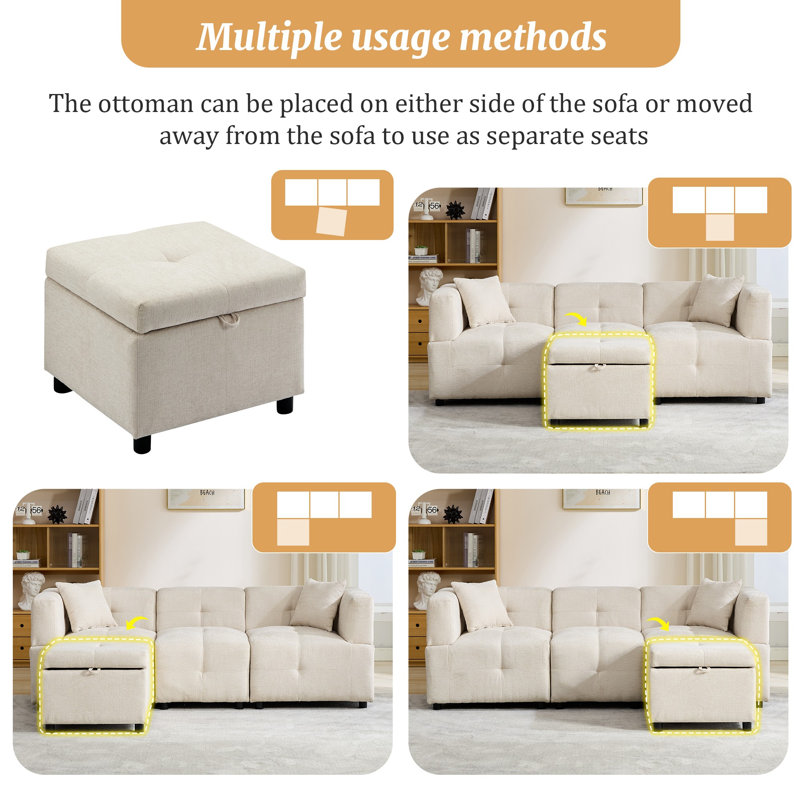 3 Seater Fabric Sofa