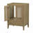 Bathroom Vanity Without Sink, Base Only, Rattan Cabinet With Doors And Drawer, Solid Frame And MDF Board