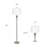 Ensemble de buffet de plancher et lampe de table 3 pièces Eridanus