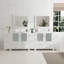  108" Double Bathroom Vanity Set with Mirror-33559836