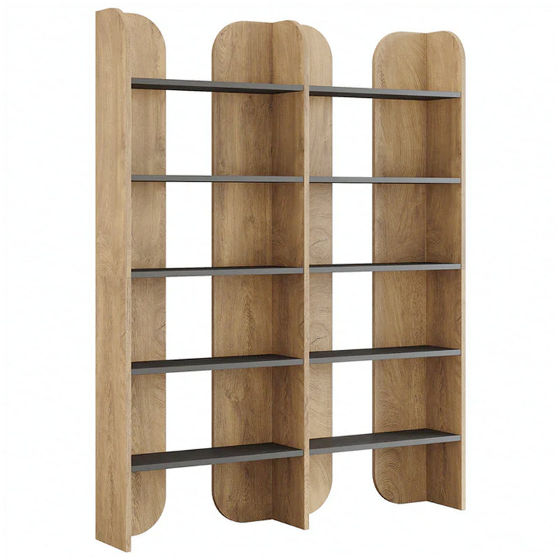 Tablettes modernes, bibliothèque spacieuse, bibliothèque à 5 niveaux