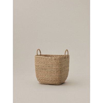 Panier de rangement en jonc de mer Lima - Petit