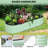 Galvanized Oval Raised Garden Bed with Open Base - Planter Box for Vegetables and Flowers-368411582-368411578