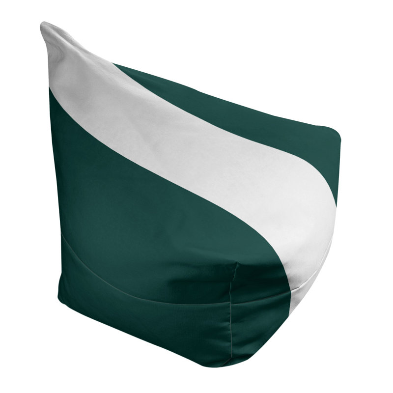 Classic Bean Bag, 42" H x 38" W x 31" D, Kelly Green/Gold/Kelly Green
