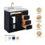 Meuble-lavabo simple en bois massif 36 po Tidworth avec plateau en marbre de Carrare 1,5 po-1546052620-1546052611-1576911688
