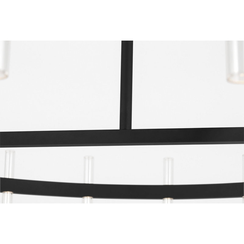 Silas Chandelier, 40, Midnight Black, 6.2" H x 48" W  x 48" D