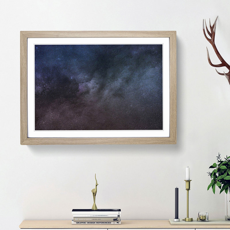 Universe in Abstract Vol.44 in Abstract - Picture Frame Graphic Art Print, 48cm H x 65cm W x 2cm D, Oak Framed