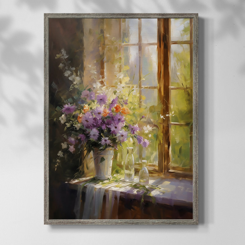 «FLORAL Series DCCL XXXVI», reproduction encadrée - bois massif, H 11 po x l 9 po