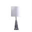 Lampe de table argentée 21,5 po Hebbe