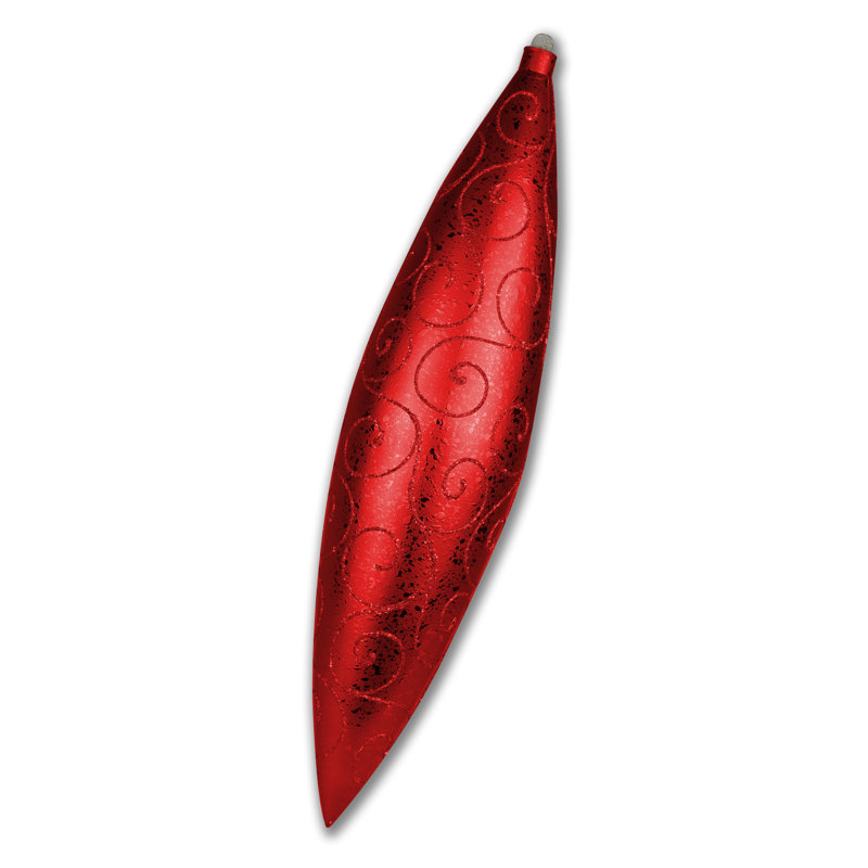19" Finial Ornament, Rouge