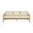 74.5'' Wide Wood Patio Sofa with Cushions