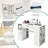 Najha 135cm x 60cm Solid + Manufactured Wood Sewing Table with Sewing Machine Platform