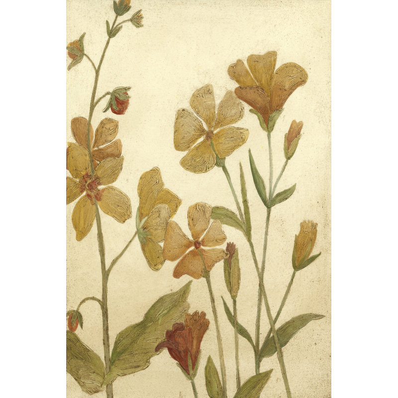 Small Wildflower Field I by Megan Meagher - Wrapped Canvas Painting, 30cm H x 20cm W x 3.8cm D