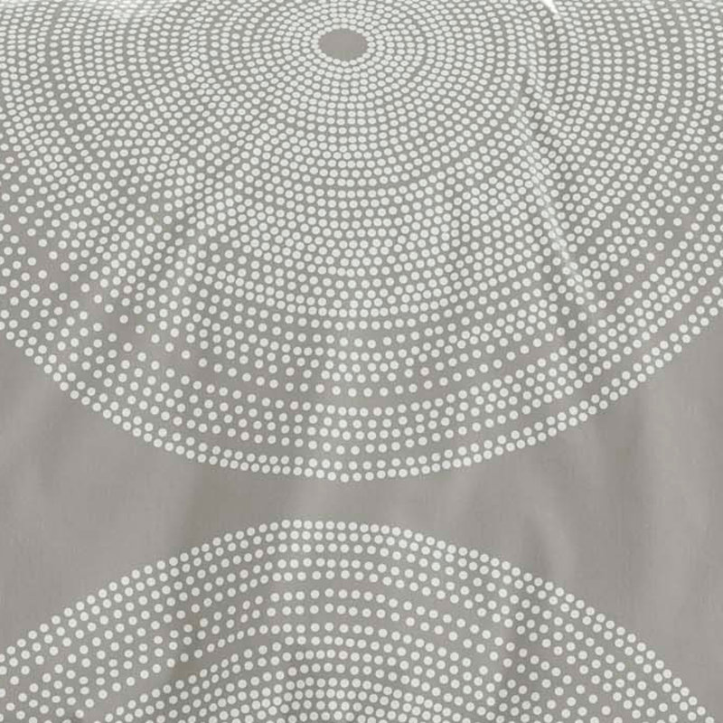 Ensemble d'édredon en coton Marimekko Fokus, Édredon double/grand et 2 taies décoratives, Gris clair