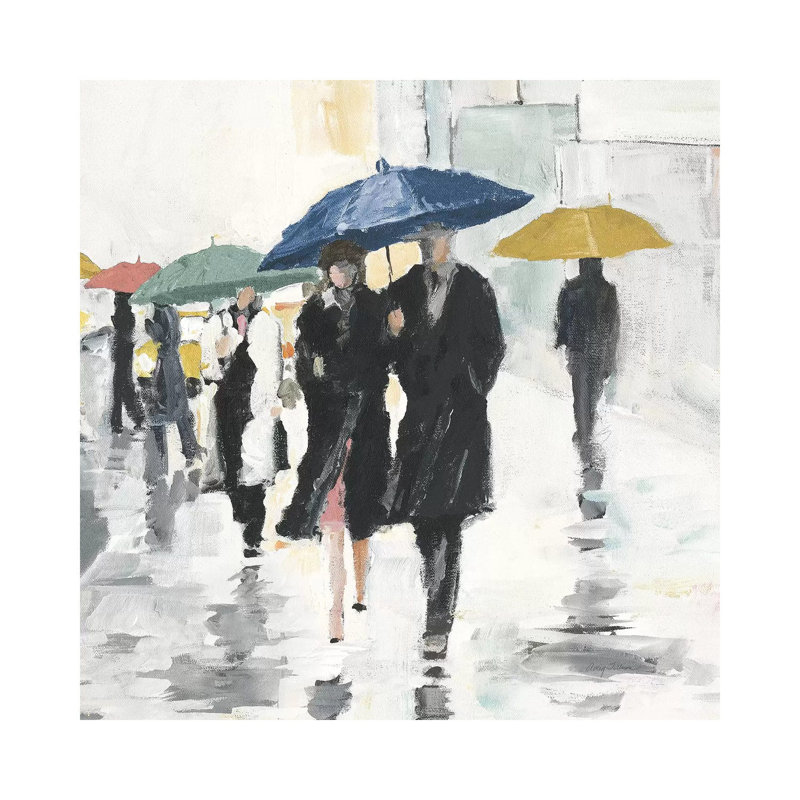 City In The Rain II by Avery Tillmon - Wrapped Canvas Print, 30.48cm H x 30.48cm W