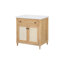 Meuble-lavabo à panneaux 31 po avec dessus en pierre reconstituée (7508VB37 + 7721VT31)