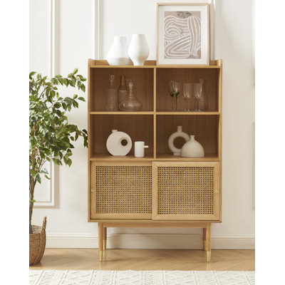 Akiya 152cm H x 100cm W Standard Bookcase