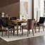 Chaises de salle à manger d'appoint ultra-léopard à motif léopard de style moderne, haute et épaisses, cadre en bois massif