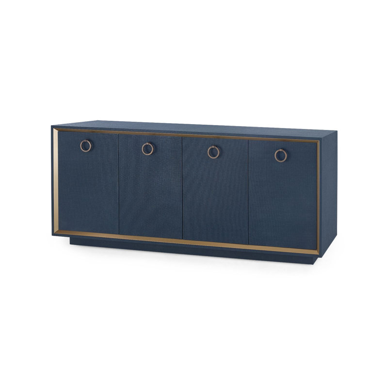 Ansel 72 in. W Sideboard, Navy Blue, Owen Gold