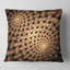 Symétrique fleur brune fractale - coussin imprimé abstrait-29604095-29604098