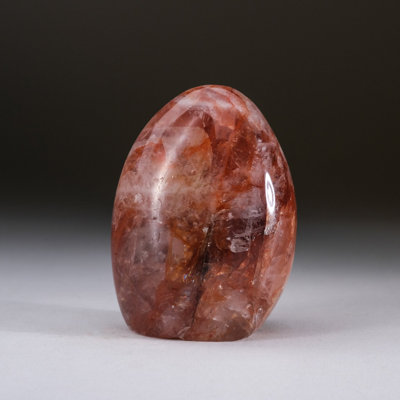 Polished Strawberry Quartz Freeform from Madagascar
