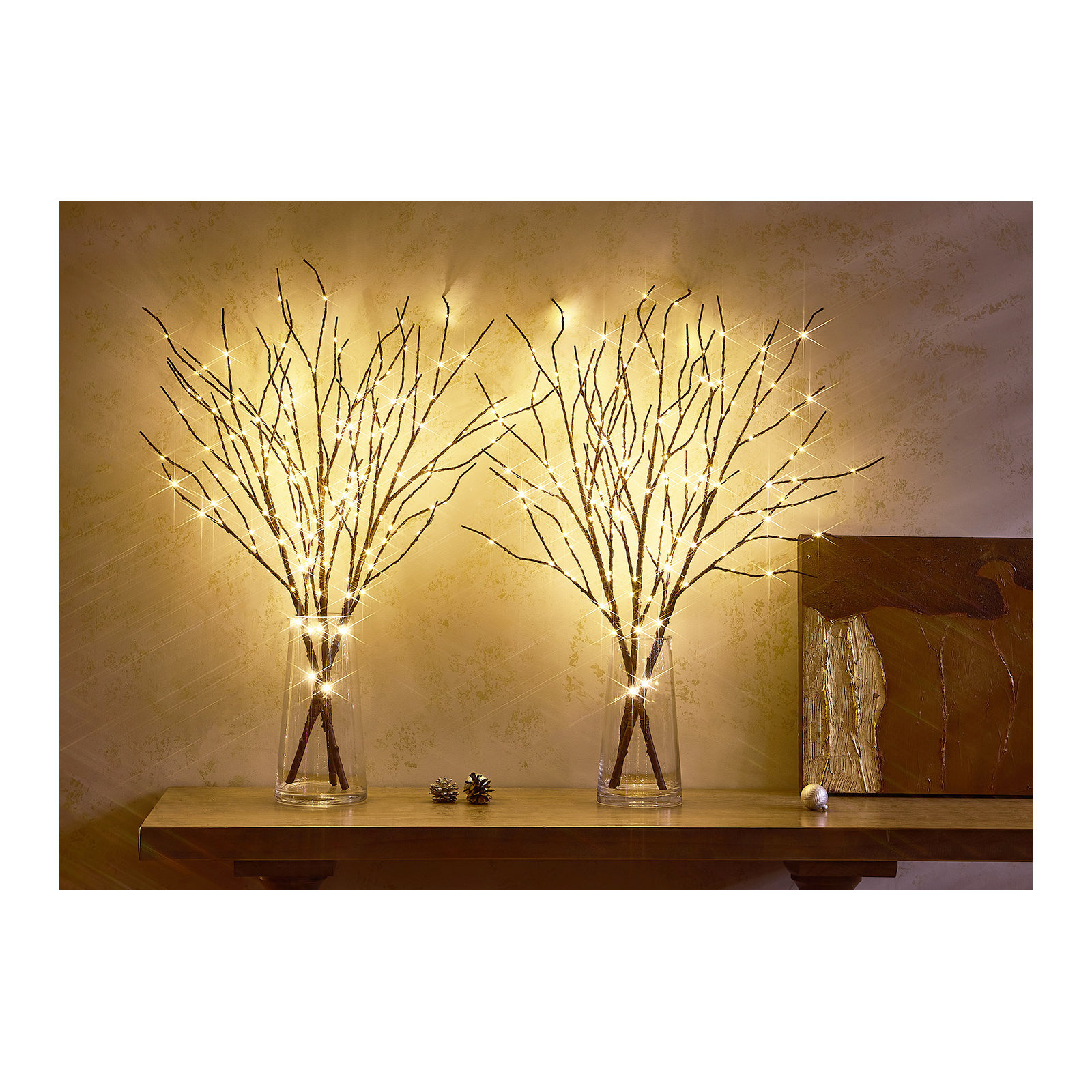 Lighted Brown Branch 150l
