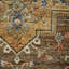 Wool Geometric Area Rug in Orange-549146425