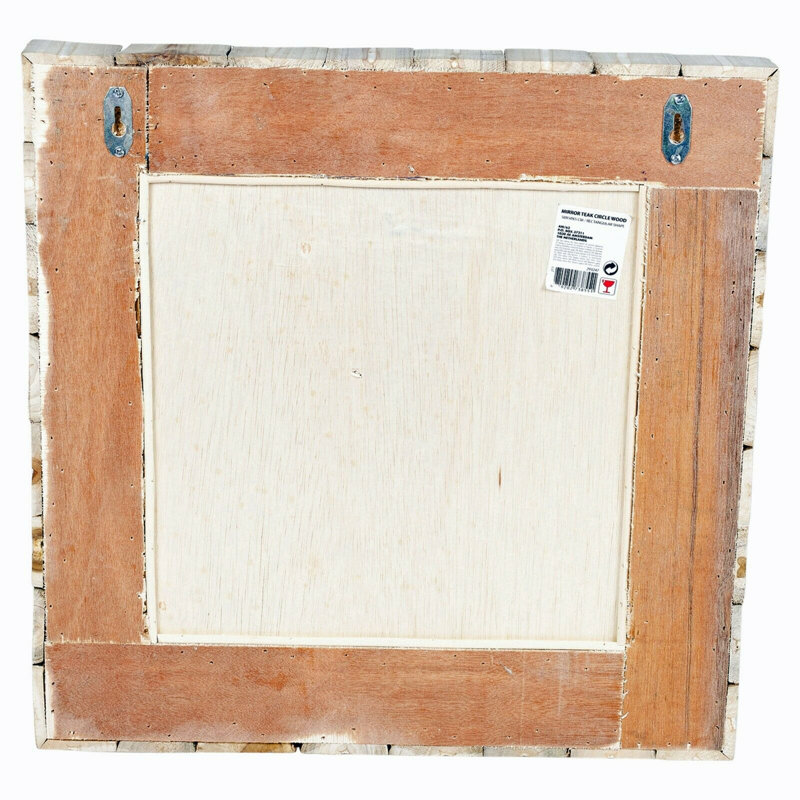 Achilles Wood Flat Wall Mirror