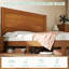 Base de lit plateforme en bois massif avec tête de lit 48,6 po Bilal, jaune-726222996-692423447