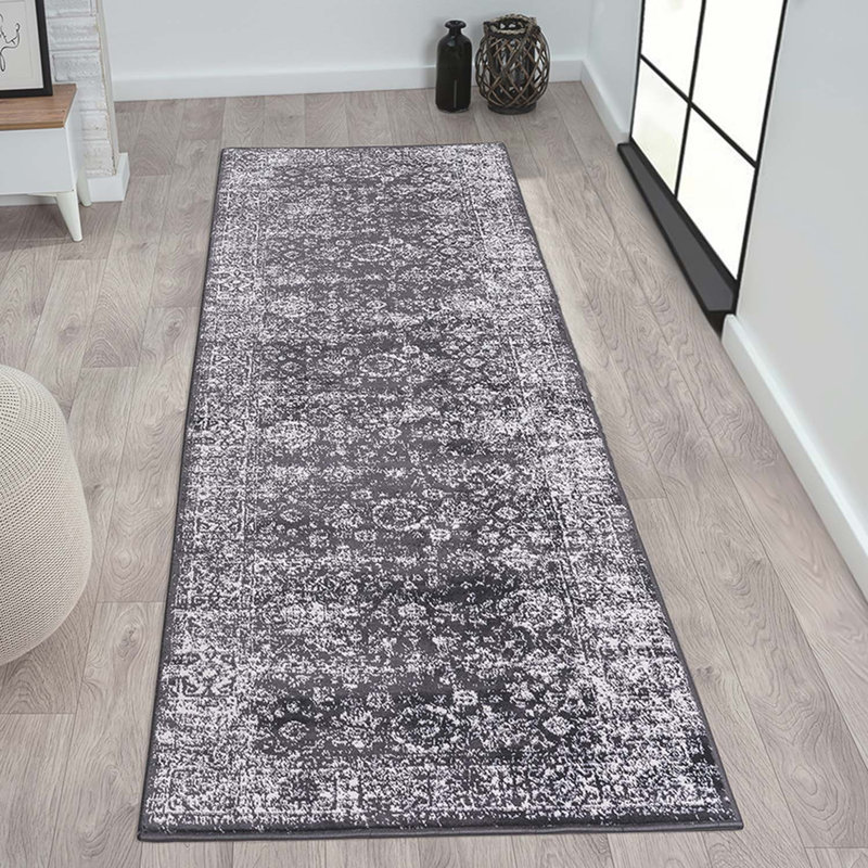 Tapis Jatyler avec envers antidérapant, Tapis de couloir 2 pi 7 po x 7 pi 5 po