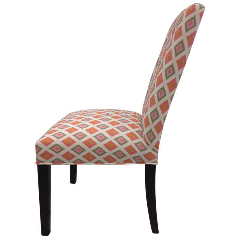 Upholstered Side Chair, Orange