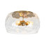 3 - Plafonnier rond large en verre martelé-1567568419