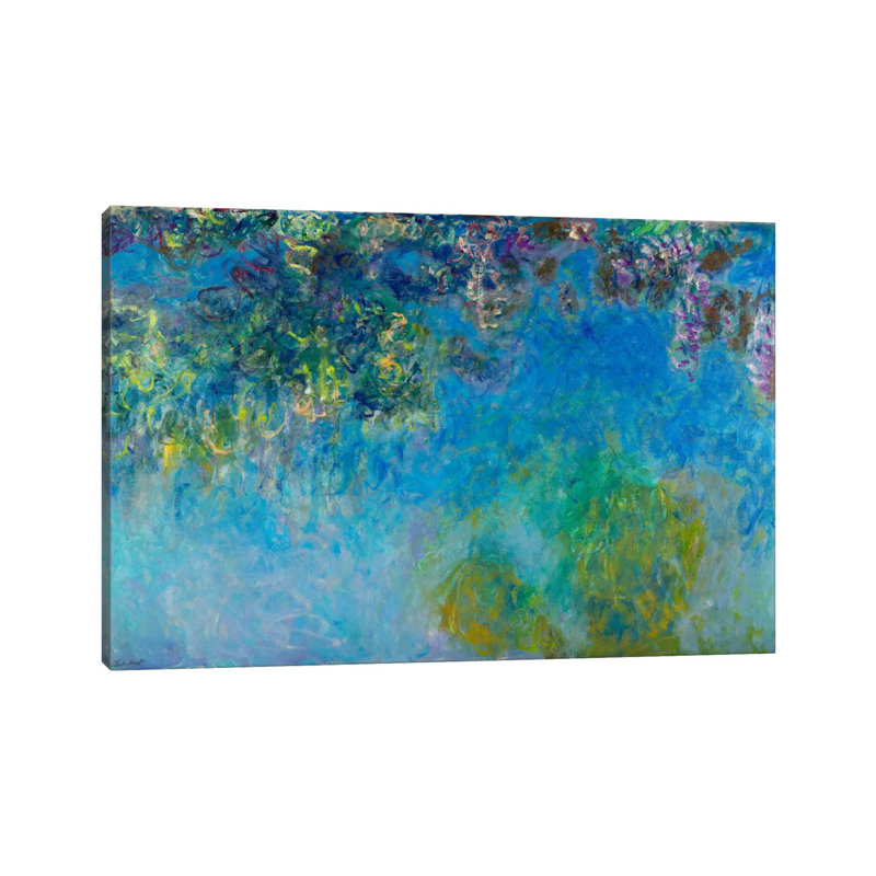 Wisteria by Claude Monet - Wrapped Canvas Painting, 66.04 cm H x 45.72 cm W x 1.91 cm D