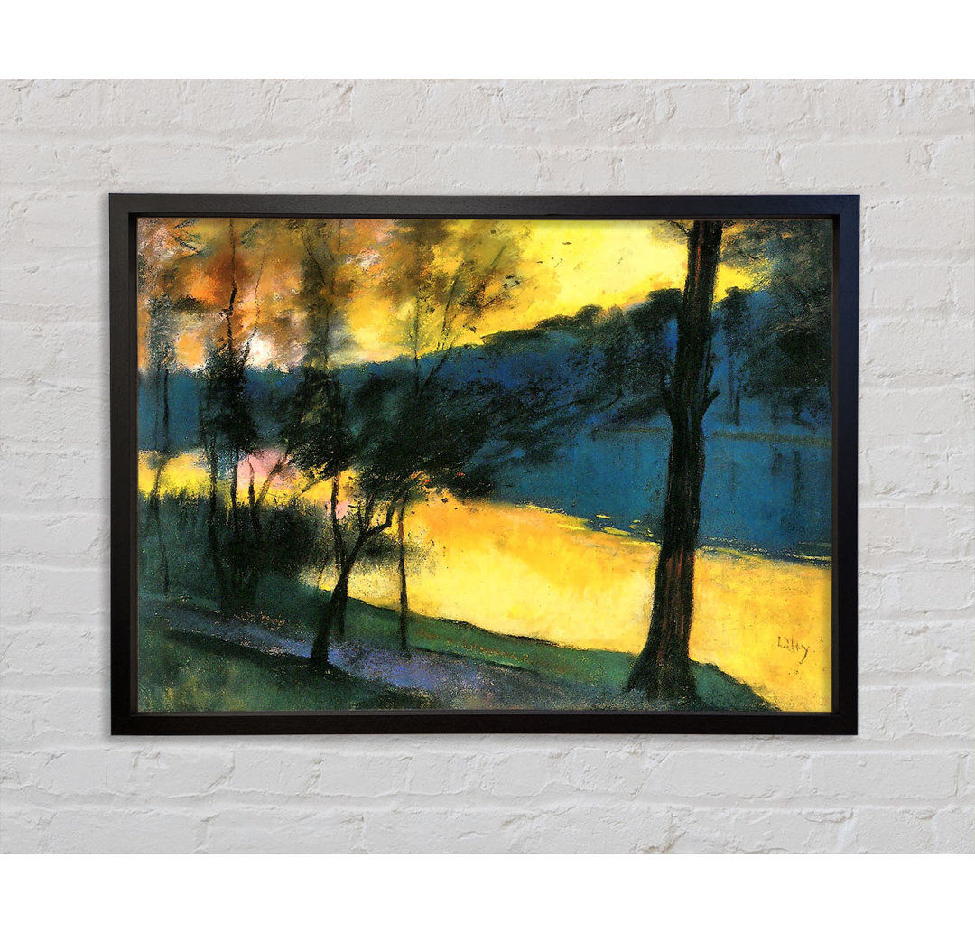 Lesser Ury Landscape - Einzelner Bilderrahmen Kunstdrucke auf Leinwand