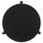 Harrison Black Round Solid Wood End Table