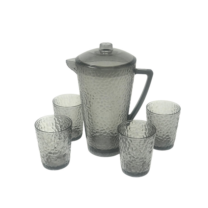 Abay 5 - Piece Beverage Serving Set, Gray