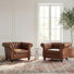Faux Leather Chesterfield Chair